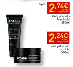 Recheio Syoss - gel p/cabelok max hold promoção