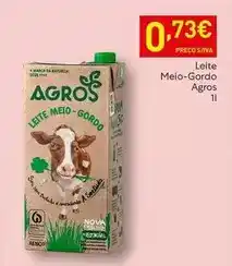 Recheio Agros - leite meio-gordo promoção