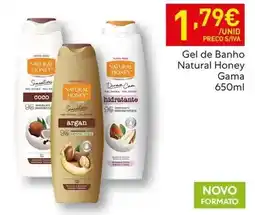 Recheio Gama - gel de banho natural honey promoção