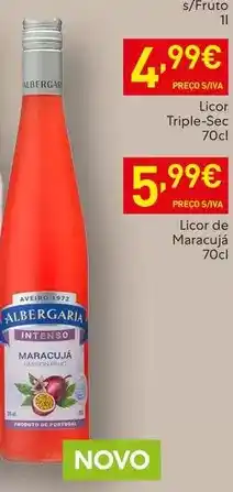 Recheio Albergaria - licor triple-sec promoção