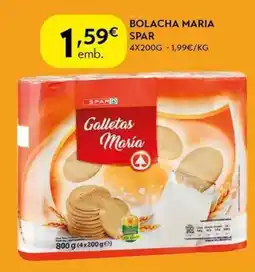 Spar Bolacha maria spar promoção