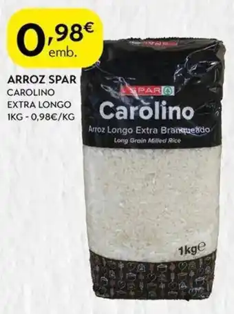 Spar Arroz Spar promoção