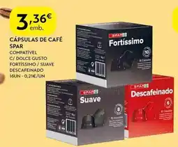 Spar Cápsulas de café spar promoção