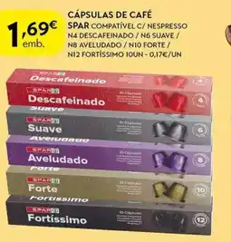 Spar Cápsulas de café spar promoção
