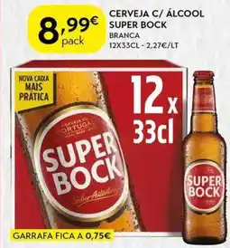 Spar Cerveja c/ álcool super bock branca promoção