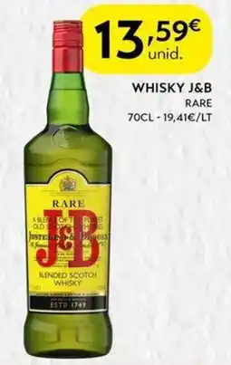 Spar Whisky j&b rare promoção