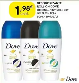 Spar Desodorizante roll on dove promoção