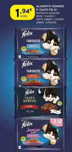 Spar Alimento humido p/gato felix promoção
