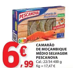E.Leclerc Camarão de moçambique médio selvagem pescanova promoção