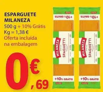 E.Leclerc Esparguete milaneza promoção