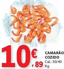 E.Leclerc Camarão cozido promoção