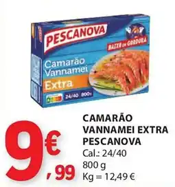E.Leclerc Camarão vannamei extra pescanova promoção