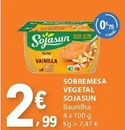 E.Leclerc Sobremesa vegetal sojasun promoção