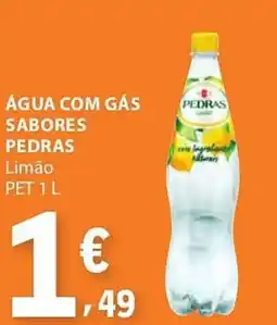 E.Leclerc Água com gás sabores pedras limão promoção