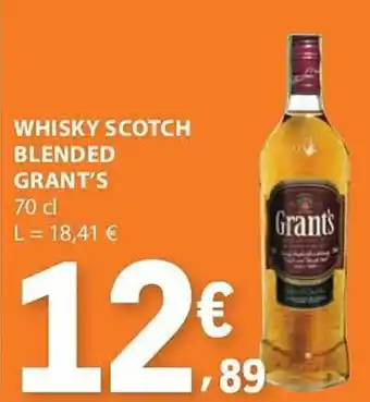 E.Leclerc Whisky scotch blended grant's promoção