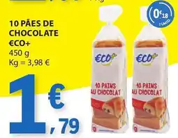E.Leclerc 10 pães de chocolate €co+ promoção