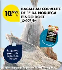 Pingo Doce Bacalhau corrente de 1° da noruega pingo doce promoção