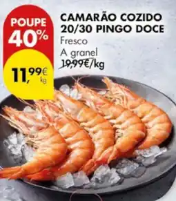 Pingo Doce Camarão cozido 20/30 pingo doce promoção