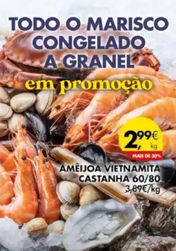 Pingo Doce Ameijoa vietnamita castanha 60/80 promoção