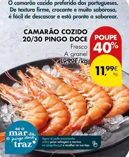 Pingo Doce Camarão cozido 20/30 pingo doce poupe promoção