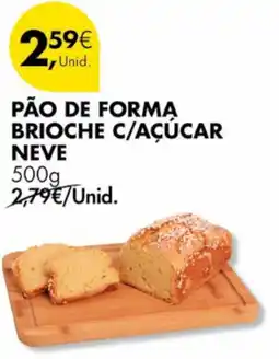 Pingo Doce Pão de formą brioche c/açúcar neve promoção