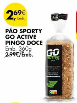 Pingo Doce Pão sporty go active pingo doce promoção