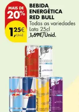 Pingo Doce Bebida energética red bull promoção