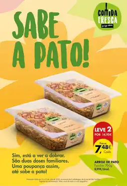 Pingo Doce Arroz de pato promoção