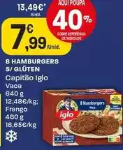 Intermarché Iglo - 8 hamburgers s/ gluten promoção
