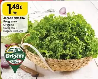 Intermarché Programa origens - alface frisada promoção