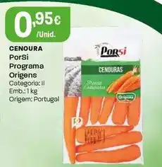 Intermarché Porsi - programa origens cenoura promoção