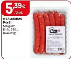 Intermarché Porsi - 6 salsichas promoção