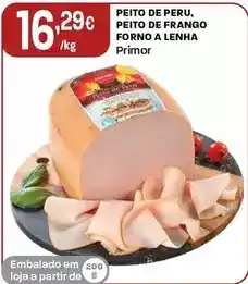 Intermarché Primor - peito de peru, peito de frango forno a lenha promoção