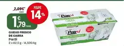 Intermarché Porsi - queijo fresco de cabra promoção
