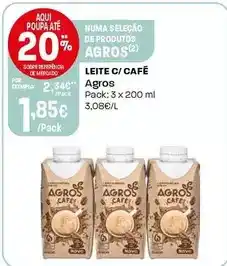 Intermarché Agros - leite c/ cafe promoção