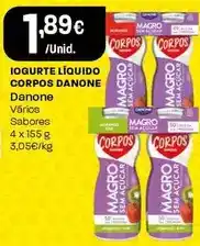 Intermarché Danone - iogurte liquido corpos promoção