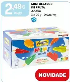 Intermarché Mini - gelados de fruta promoção