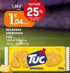 Intermarché Tuc - bolachas aperitivas promoção
