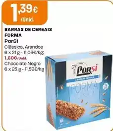 Intermarché Porsi - barras de cereais forma promoção