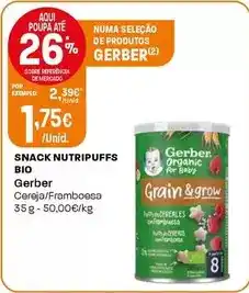 Intermarché Gerber - snack nutripufs bio promoção