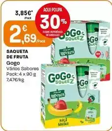 Intermarché Gogo squeez - saqueta de fruta promoção
