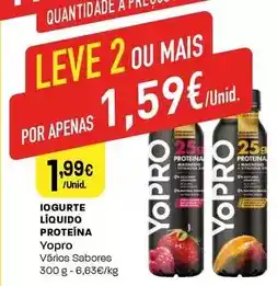 Intermarché Yopro - iogurte líquido proteina promoção