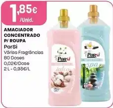 Intermarché Porsi - amaciador concentrado p/ roupa promoção