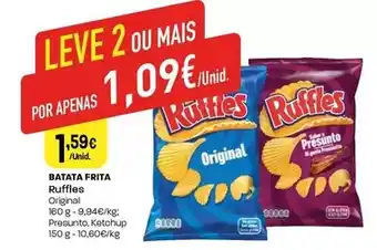 Intermarché Ruffles - batata frita promoção