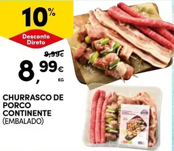 Continente Churrasco de porco continente (embalado) promoção