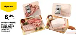 Continente Lombo p/assar/ entrecosto porco duroc continente seleçao (embalado) promoção