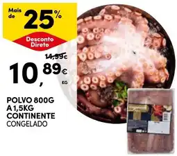 Continente Polvo 800g a 1,5kg continente congelado promoção