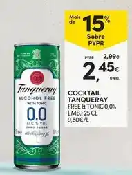Continente Tanqueray - cocktail promoção