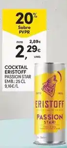 Continente Eristoff - cocktail passion star promoção