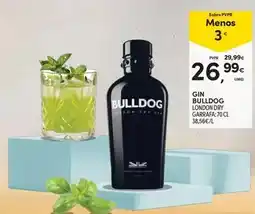 Continente Bull dog - gin london dry garrafa/70 cl promoção